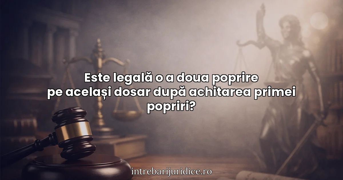 Este legală o a doua poprire pe același dosar după achitarea primei popriri?