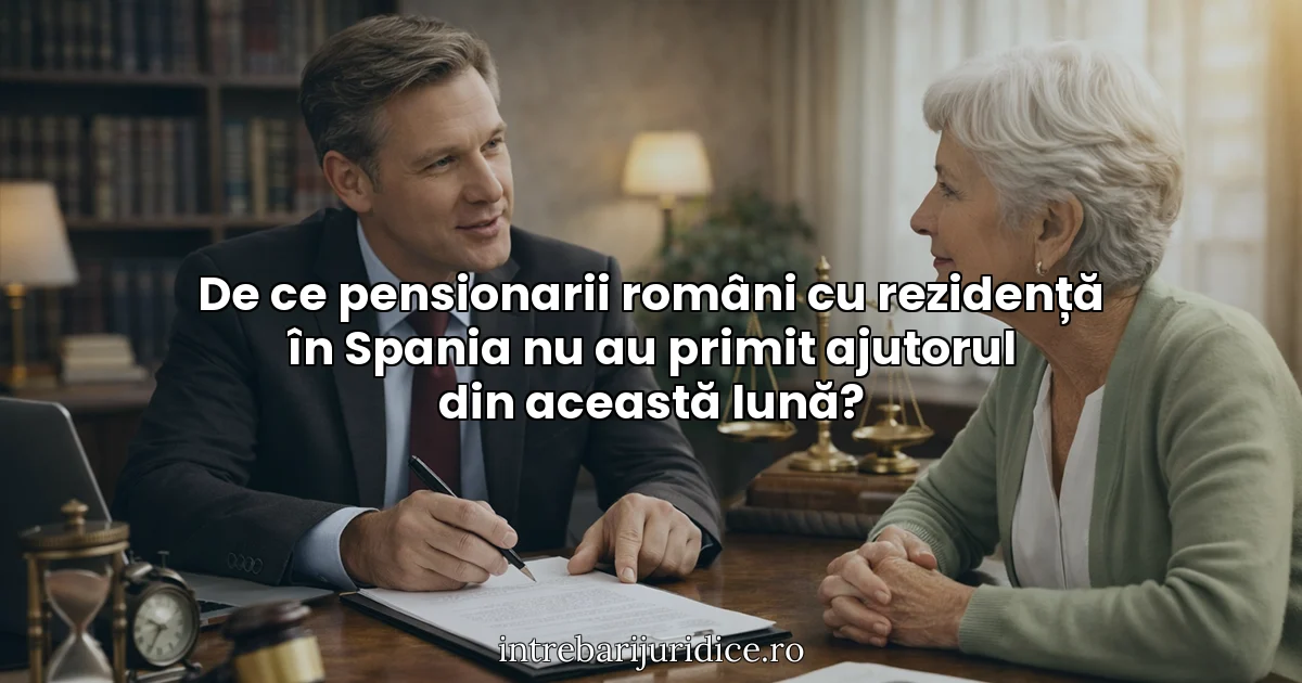De ce pensionarii români cu rezidență în Spania nu au primit ajutorul din această lună?