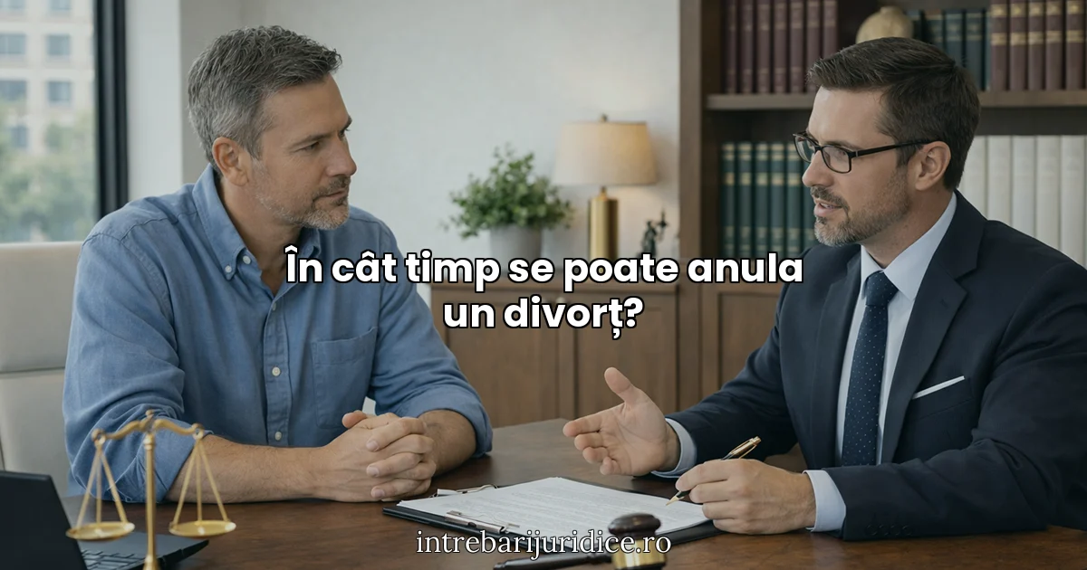 În cât timp se poate anula un divorț?