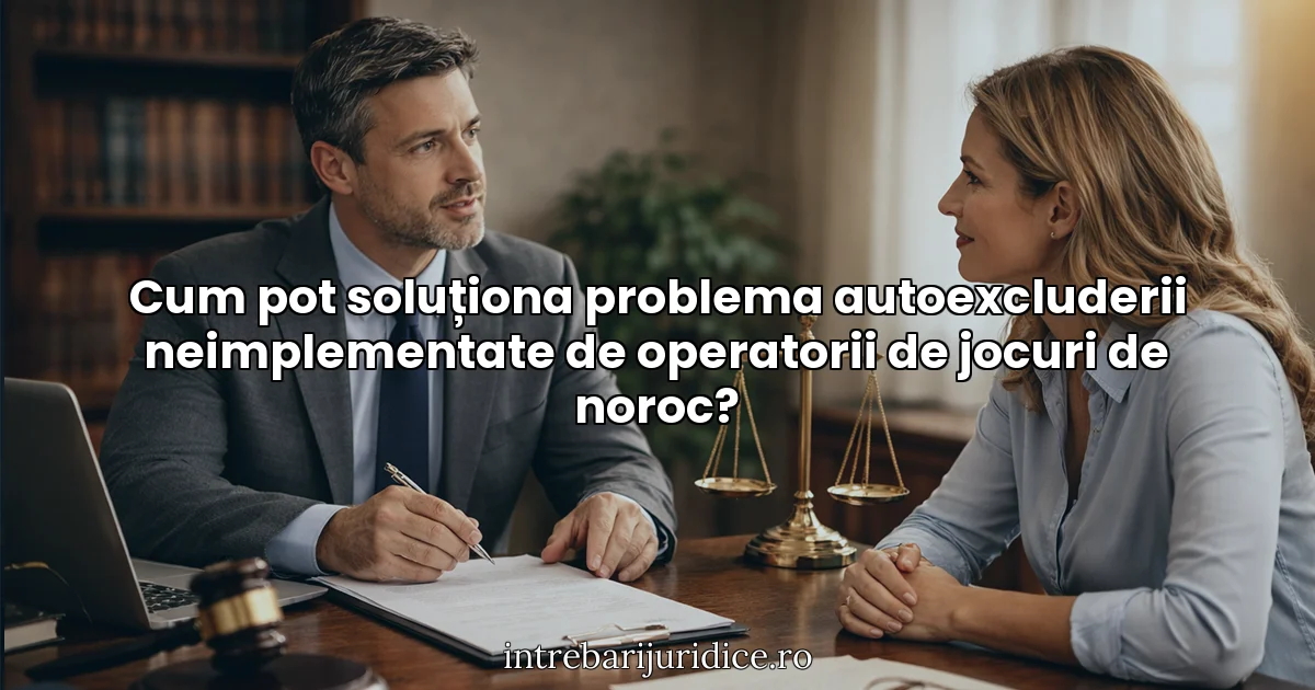 Cum pot soluționa problema autoexcluderii neimplementate de operatorii de jocuri de noroc?