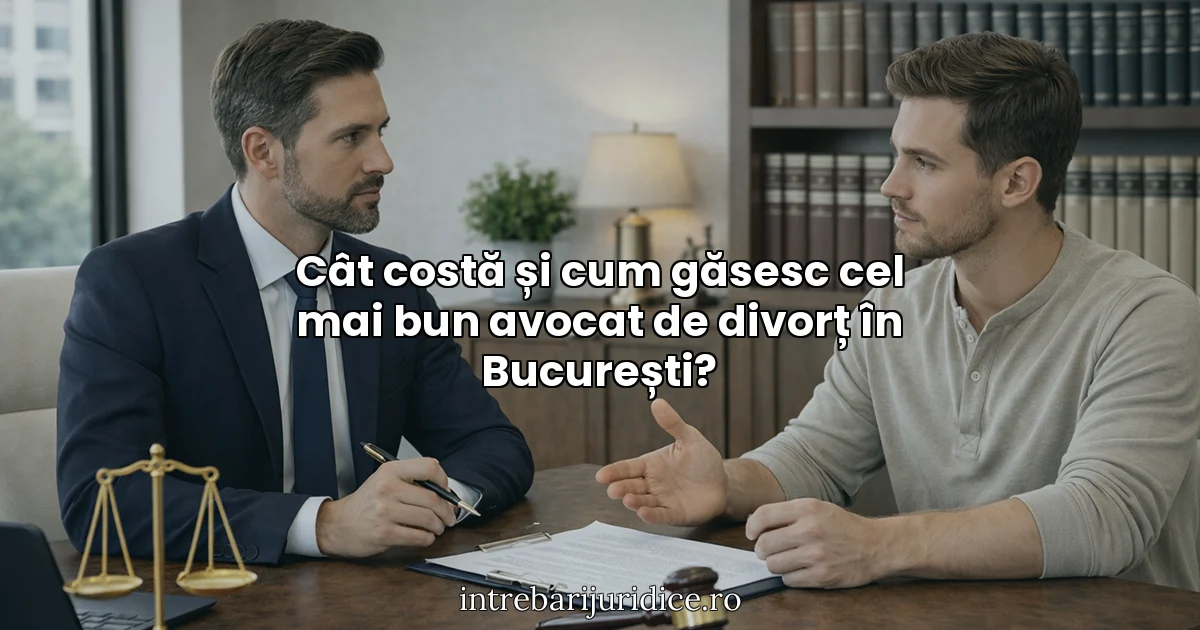Cât costă și cum găsesc cel mai bun avocat de divorț în București?