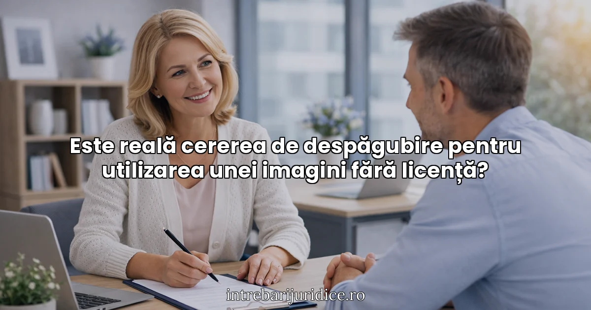 Este reală cererea de despăgubire pentru utilizarea unei imagini fără licență?