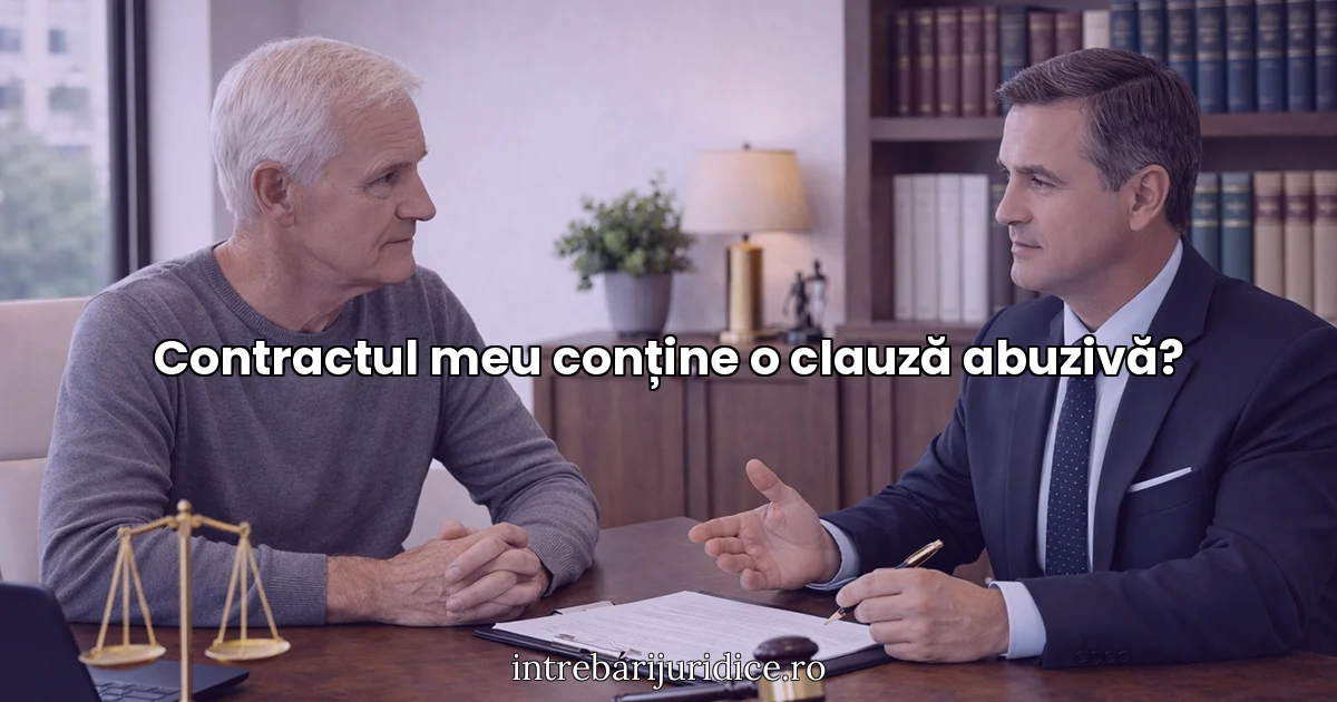 Contractul meu conține o clauză abuzivă?