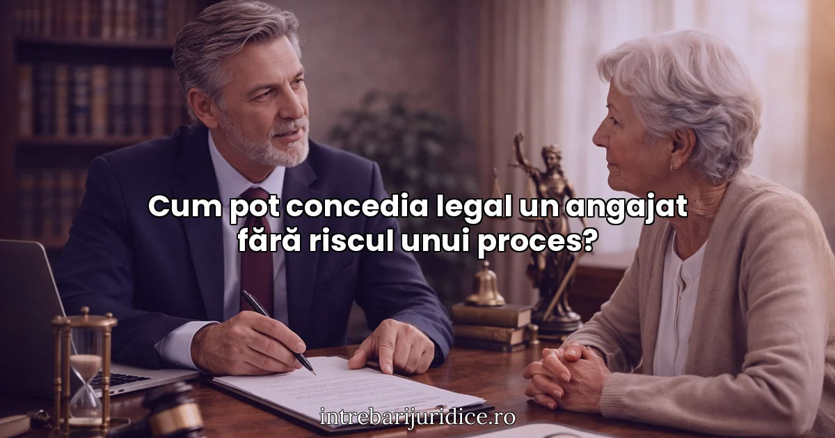 Cum pot concedia legal un angajat fără riscul unui proces?