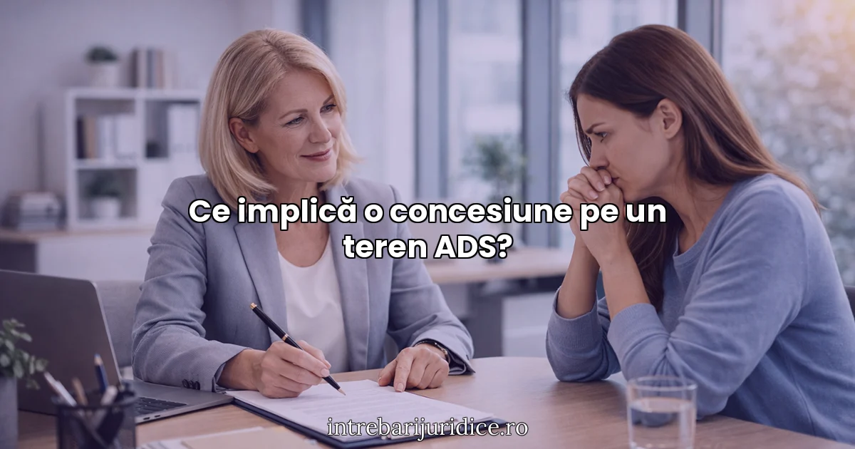 Ce implică o concesiune pe un teren ADS?
