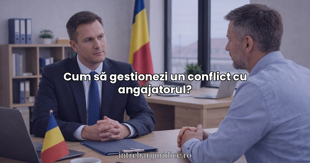 Cum să gestionezi un conflict cu angajatorul?