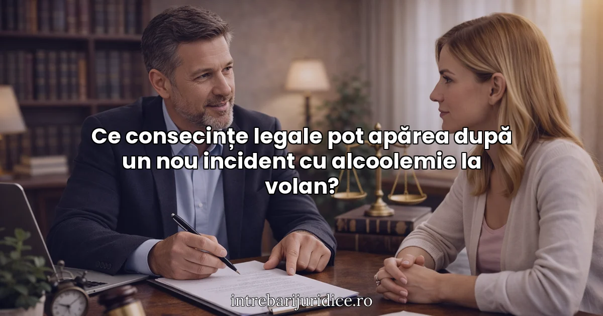 Ce consecințe legale pot apărea după un nou incident cu alcoolemie la volan?