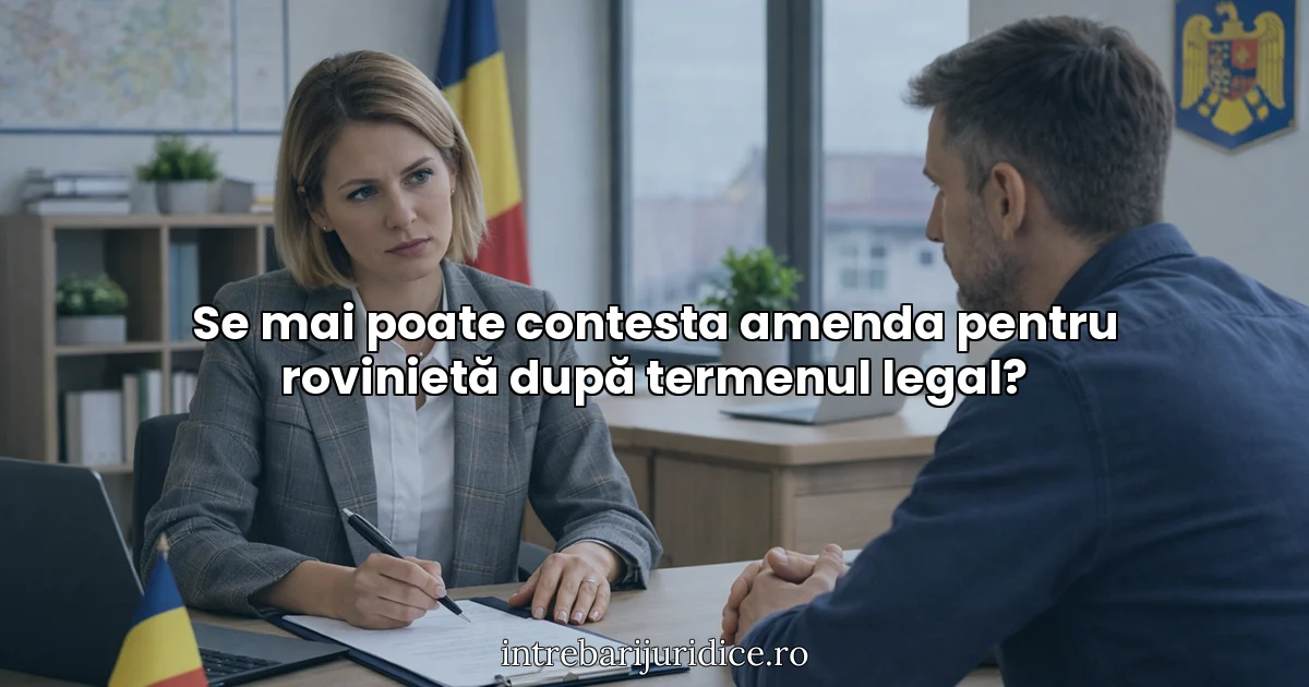 Se mai poate contesta amenda pentru rovinietă după termenul legal?