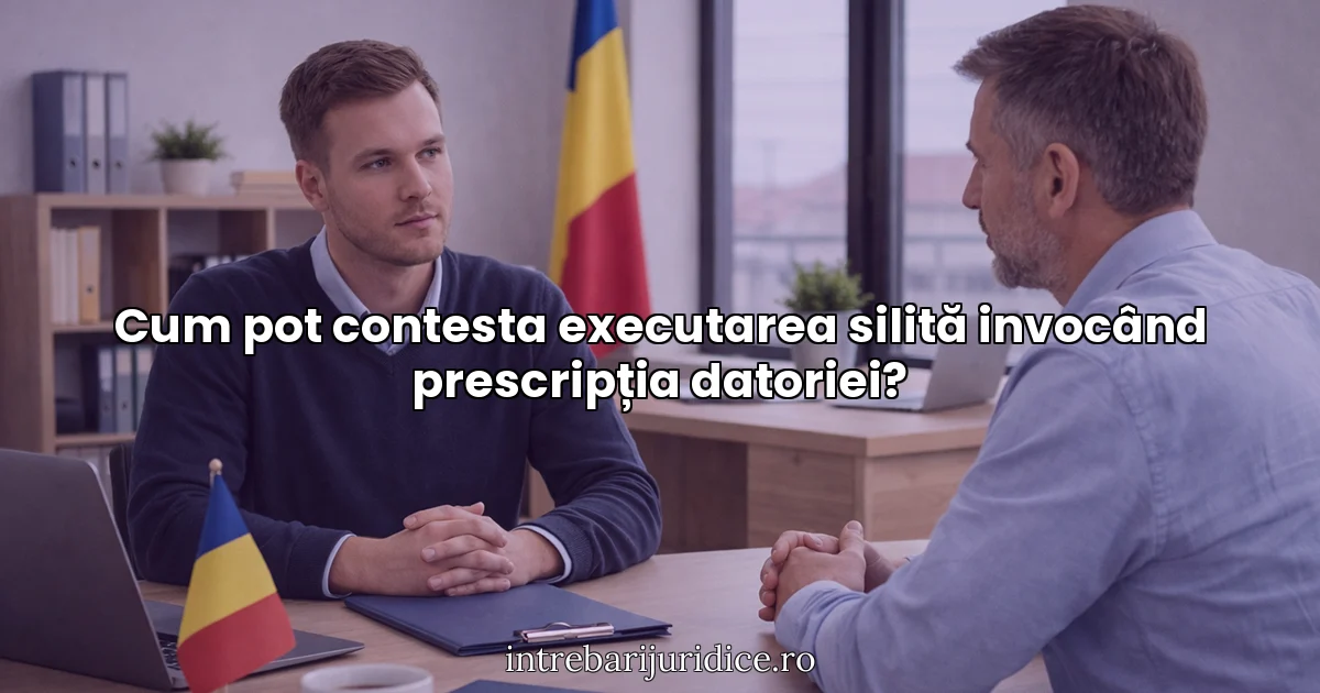 Cum pot contesta executarea silită invocând prescripția datoriei?