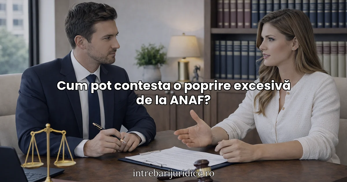 Cum pot contesta o poprire excesivă de la ANAF?