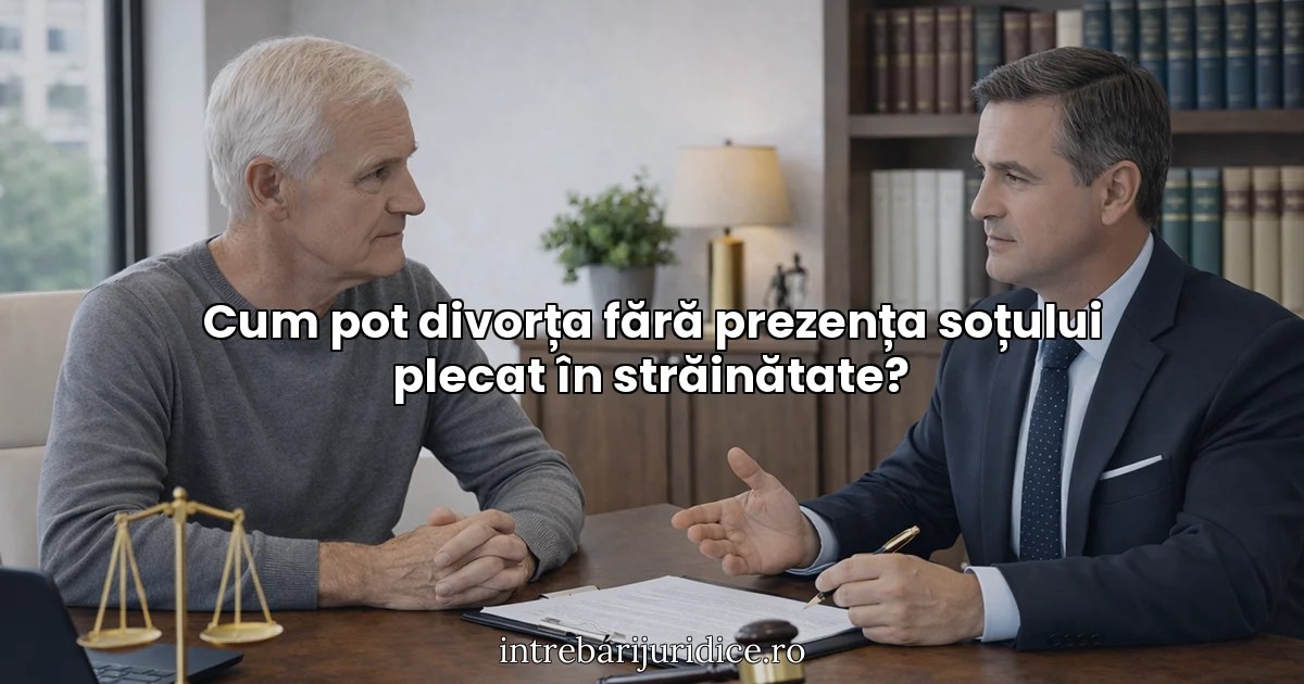 Cum pot divorța fără prezența soțului plecat în străinătate?