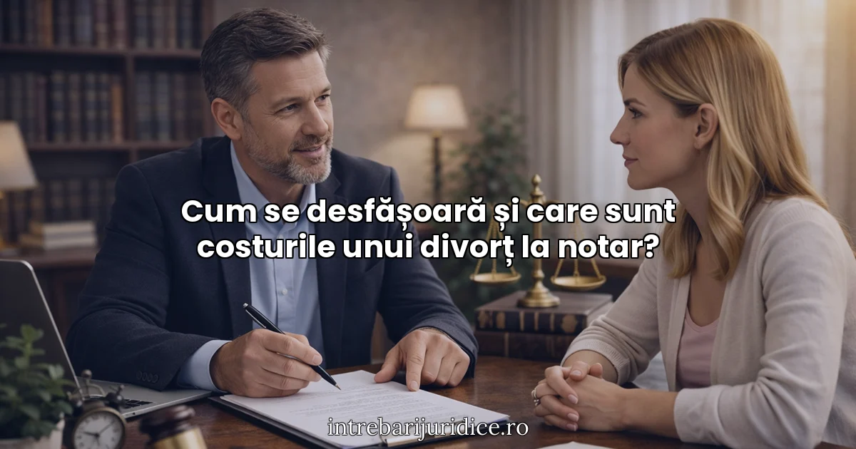 Cum se desfășoară și care sunt costurile unui divorț la notar?