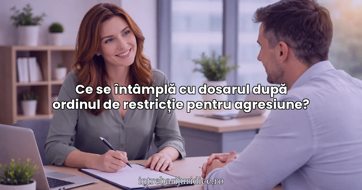 Ce se întâmplă cu dosarul după ordinul de restricție pentru agresiune?