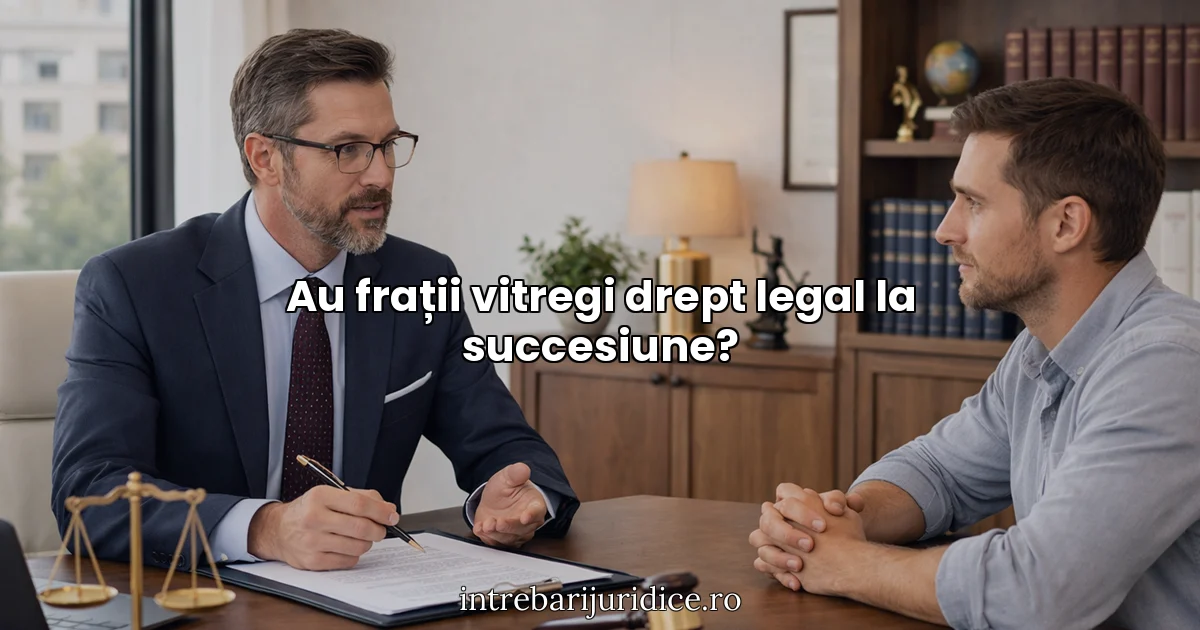 Au frații vitregi drept legal la succesiune?