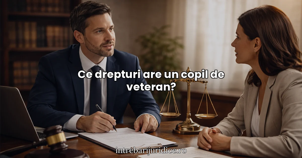 Ce drepturi are un copil de veteran?