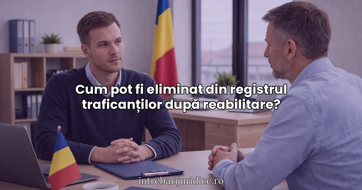 Cum pot fi eliminat din registrul traficanților după reabilitare?