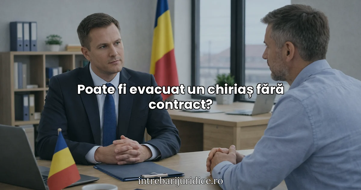 Poate fi evacuat un chiriaș fără contract?