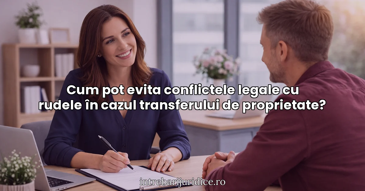 Cum pot evita conflictele legale cu rudele în cazul transferului de proprietate?