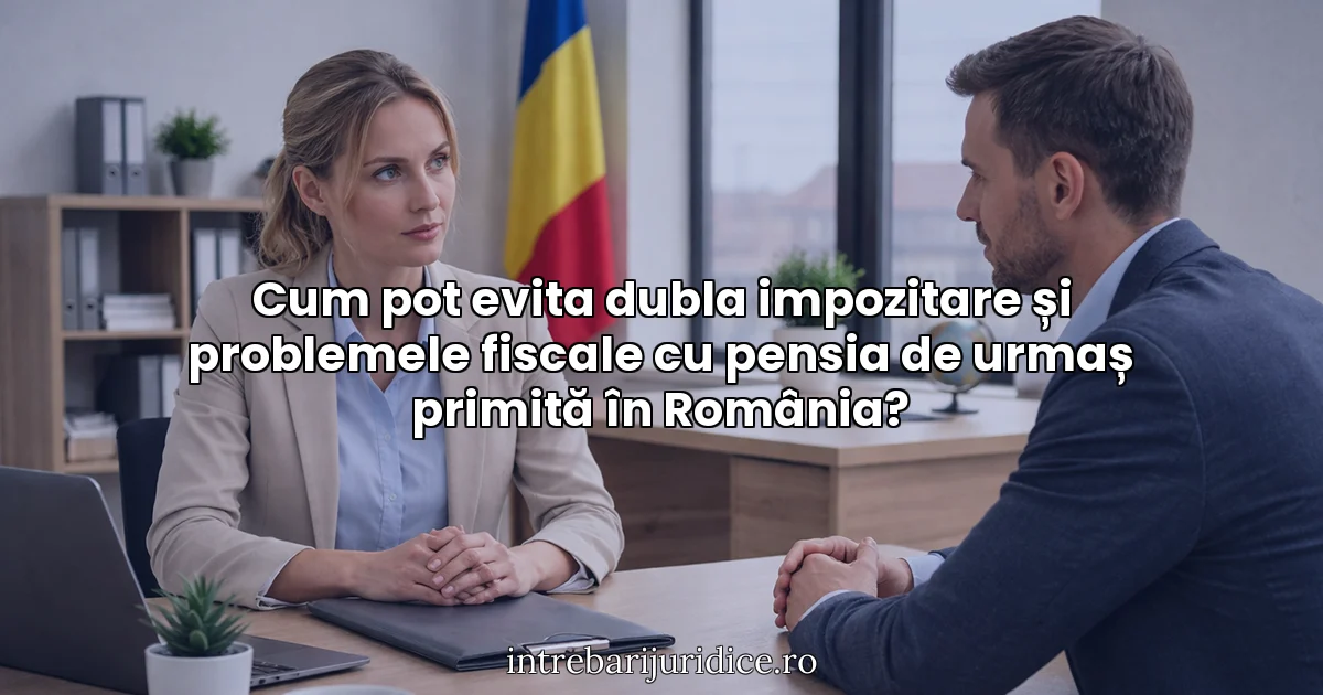 Cum pot evita dubla impozitare și problemele fiscale cu pensia de urmaș primită în România?