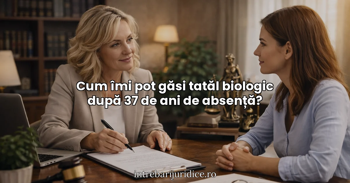 Cum îmi pot găsi tatăl biologic după 37 de ani de absență?