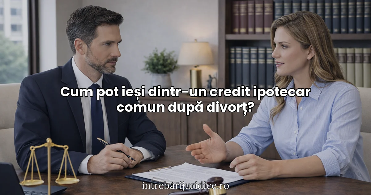 Cum pot ieși dintr-un credit ipotecar comun după divorț?