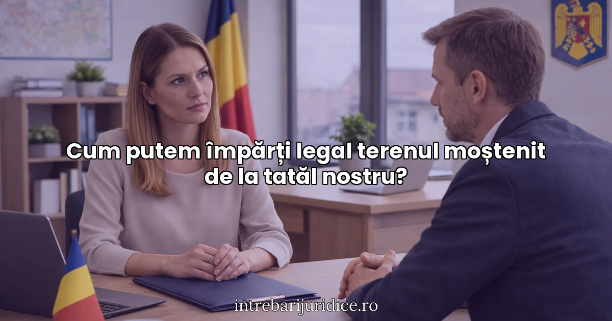 Cum putem împărți legal terenul moștenit de la tatăl nostru?
