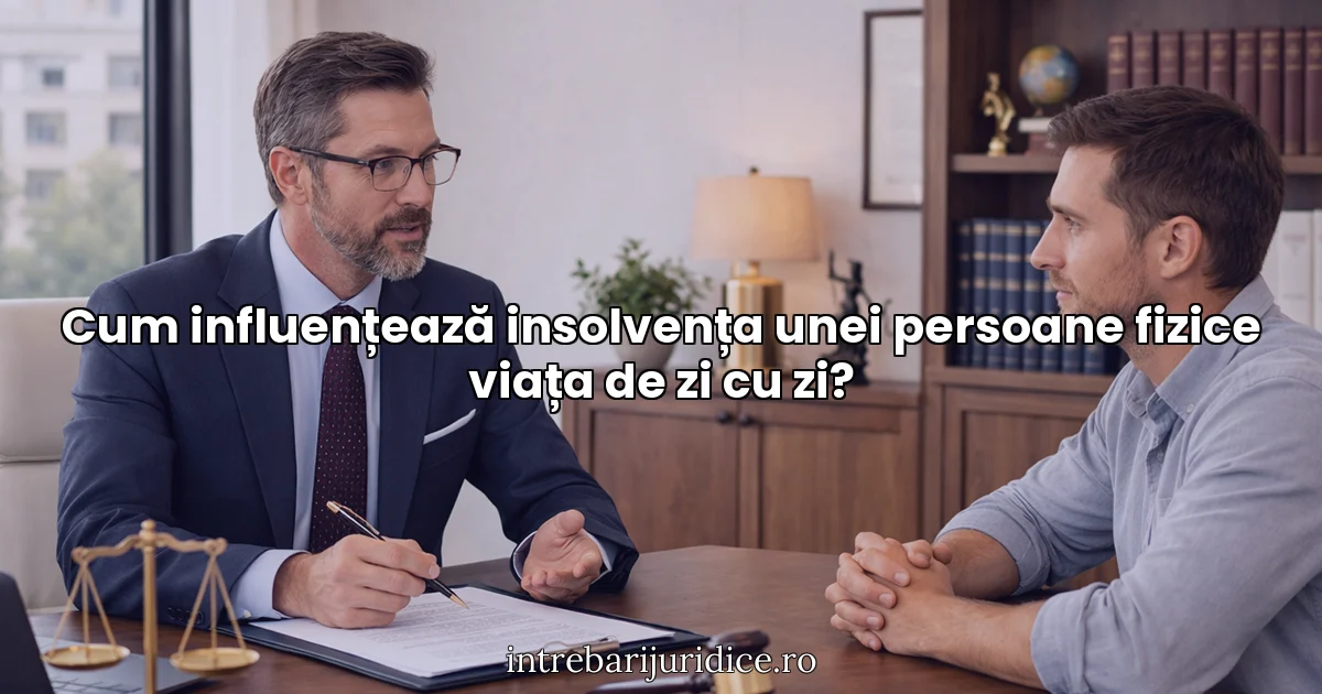 Cum influențează insolvența unei persoane fizice viața de zi cu zi?