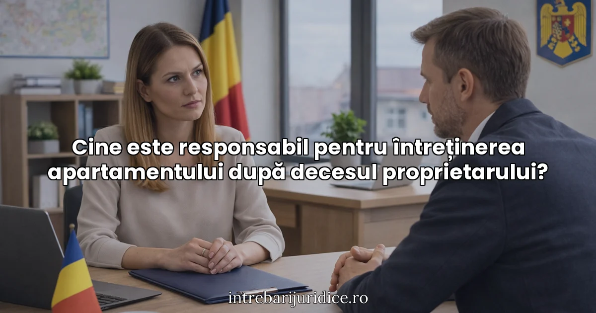 Cine este responsabil pentru întreținerea apartamentului după decesul proprietarului?