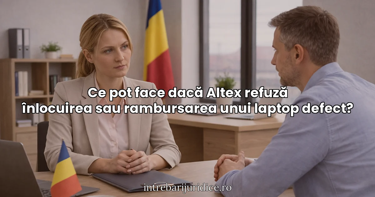 Ce pot face dacă Altex refuză înlocuirea sau rambursarea unui laptop defect?