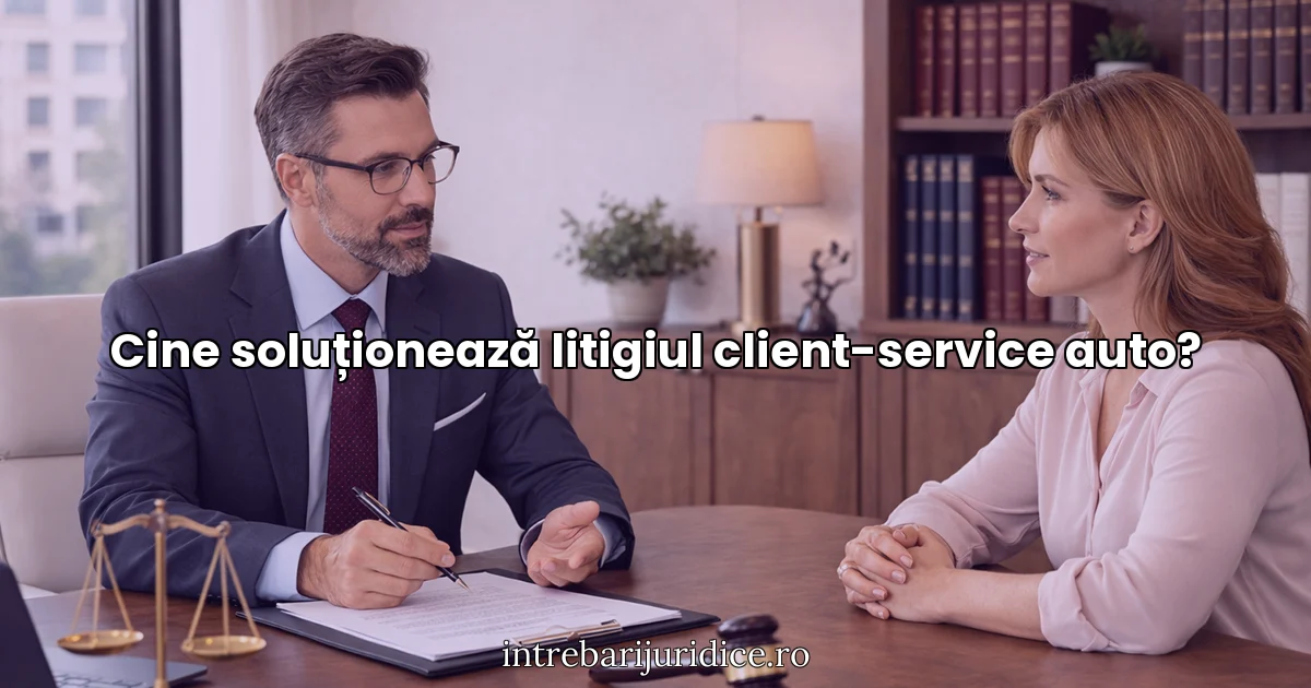 Cine soluționează litigiul client-service auto?