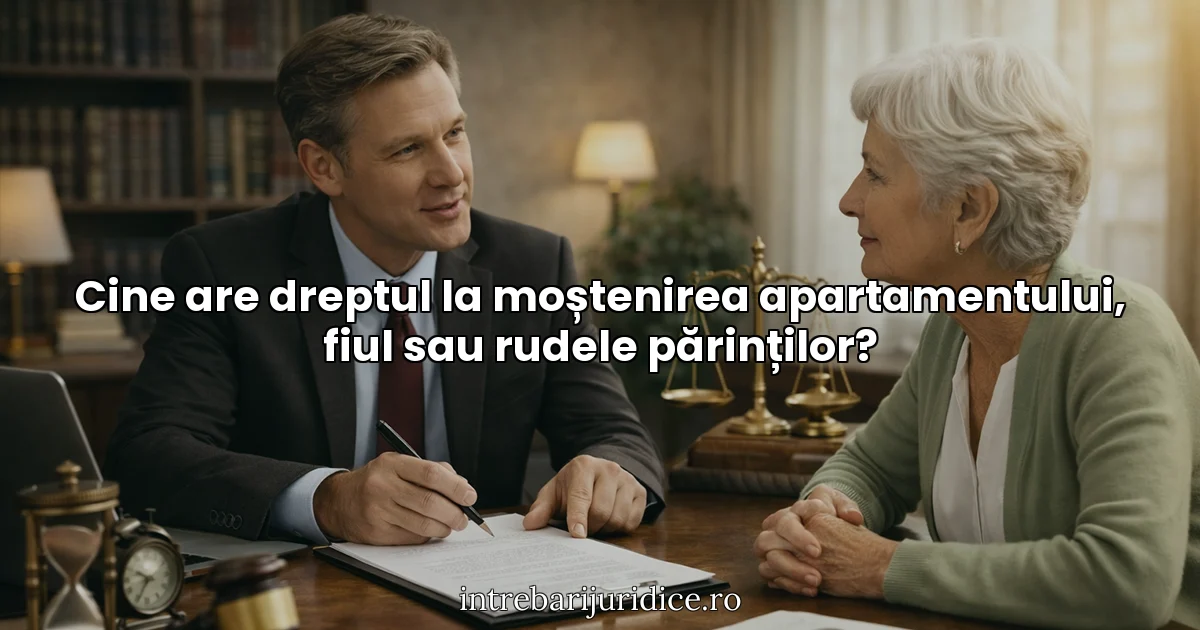 Cine are dreptul la moștenirea apartamentului, fiul sau rudele părinților?
