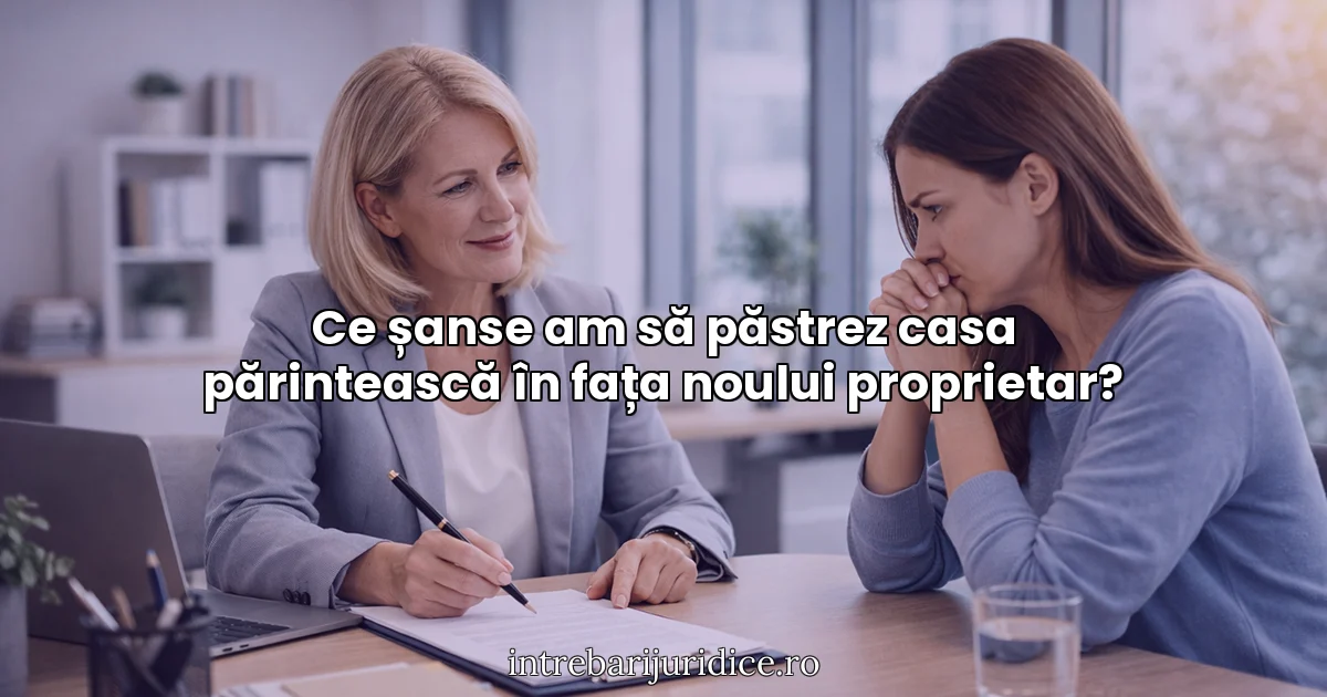 Ce șanse am să păstrez casa părintească în fața noului proprietar?