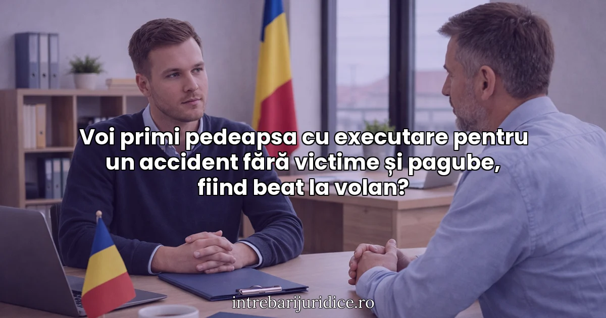 Voi primi pedeapsa cu executare pentru un accident fără victime și pagube, fiind beat la volan?