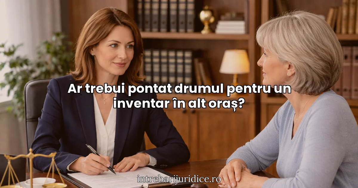 Ar trebui pontat drumul pentru un inventar în alt oraș?