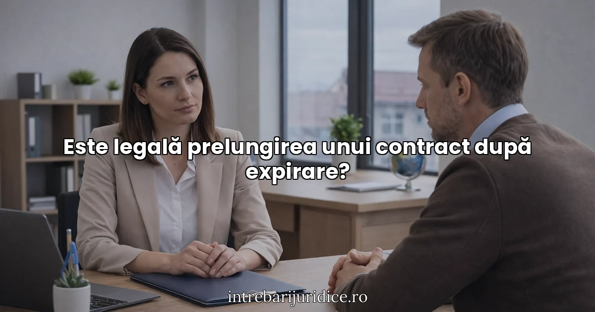 Este legală prelungirea unui contract după expirare?