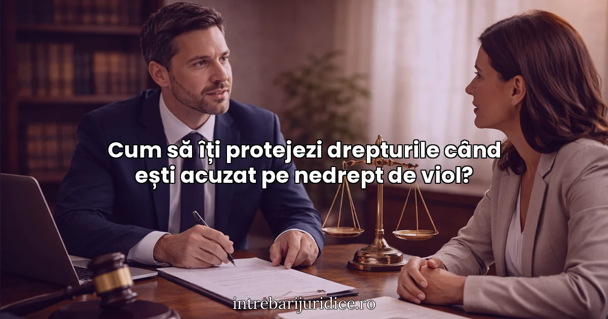 Cum să îți protejezi drepturile când ești acuzat pe nedrept de viol?
