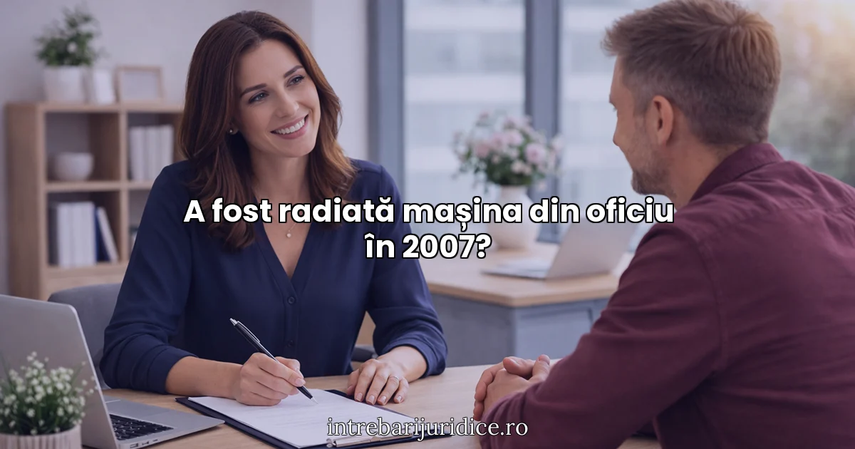 A fost radiată mașina din oficiu în 2007?