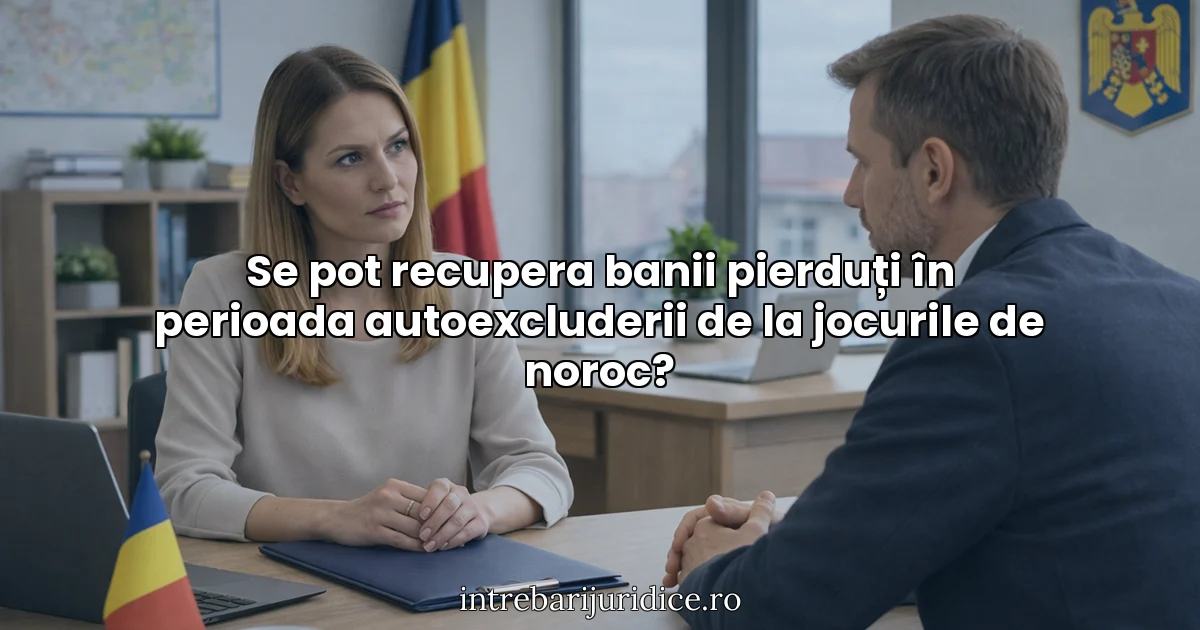 Se pot recupera banii pierduți în perioada autoexcluderii de la jocurile de noroc?