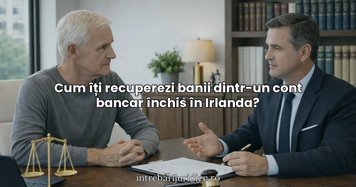Cum îți recuperezi banii dintr-un cont bancar închis în Irlanda?