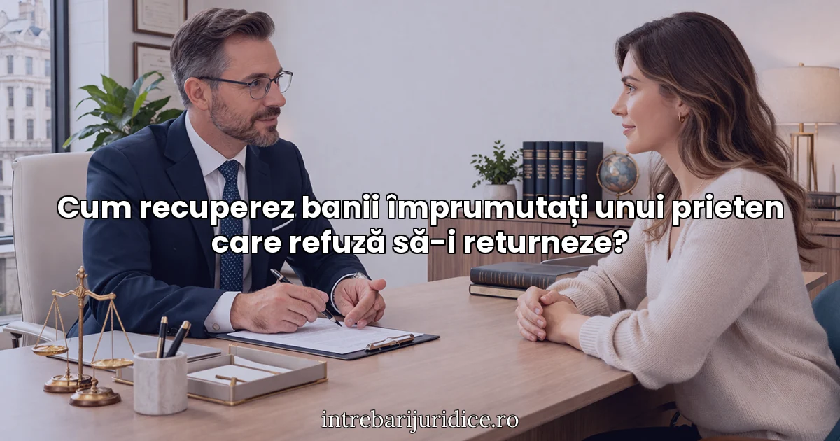 Cum recuperez banii împrumutați unui prieten care refuză să-i returneze?