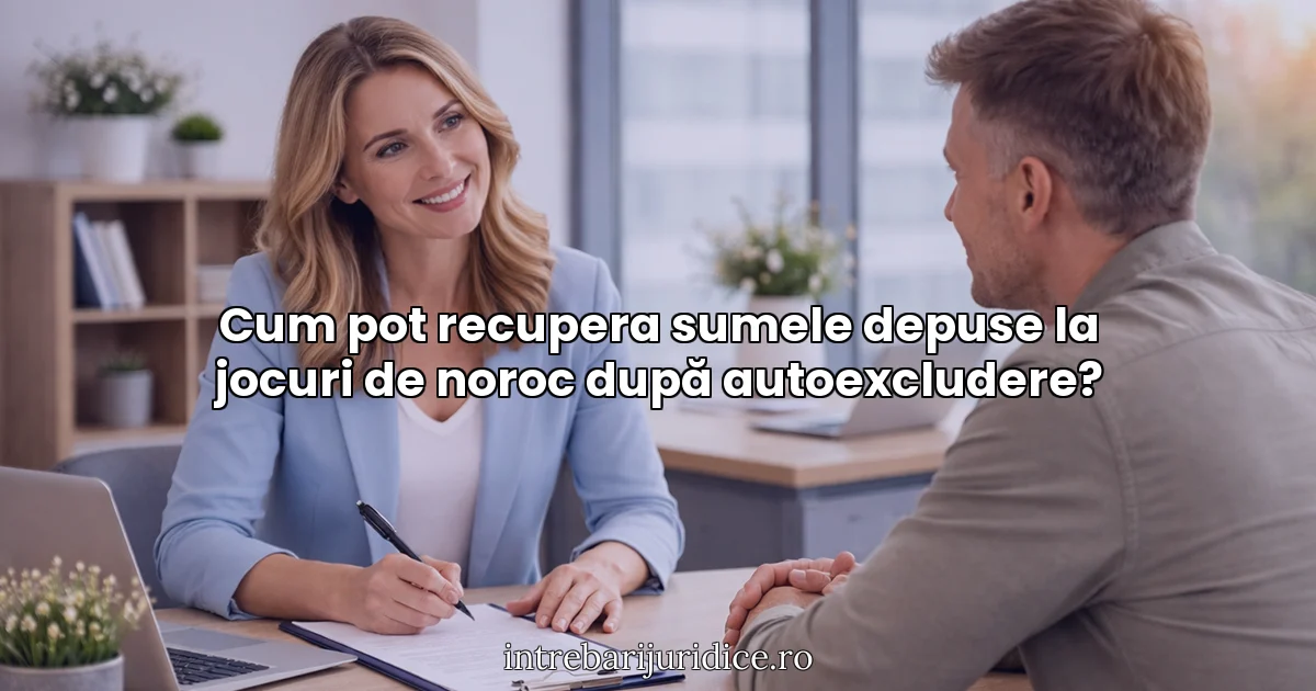 Cum pot recupera sumele depuse la jocuri de noroc după autoexcludere?