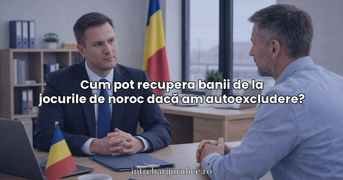 Cum pot recupera banii de la jocurile de noroc dacă am autoexcludere?