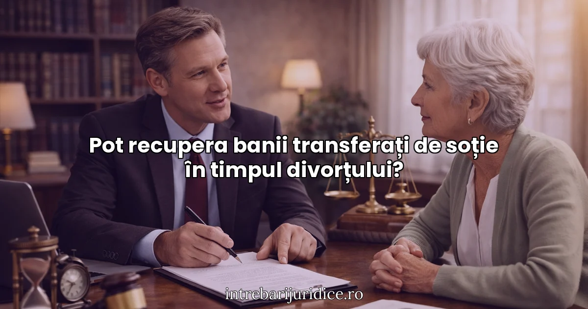 Pot recupera banii transferați de soție în timpul divorțului?