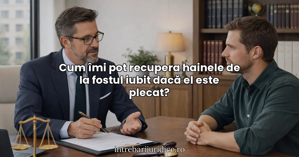 Cum îmi pot recupera hainele de la fostul iubit dacă el este plecat?