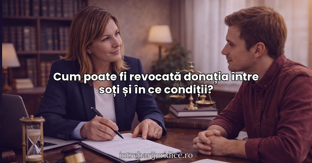 Cum poate fi revocată donația între soți și în ce condiții?