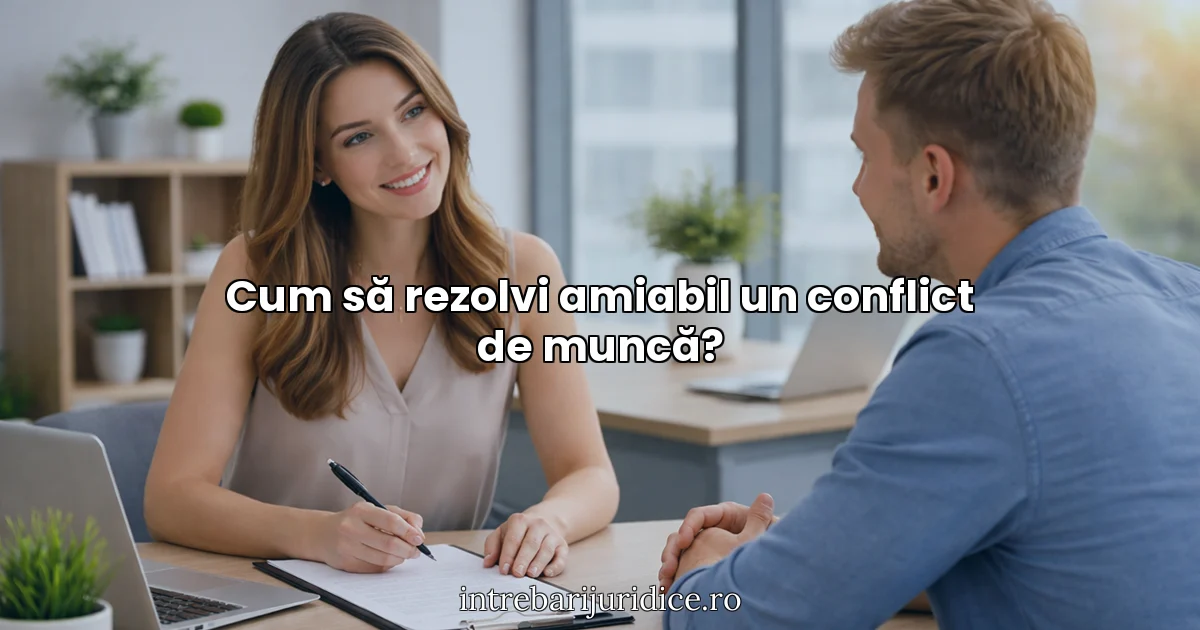 Cum să rezolvi amiabil un conflict de muncă?