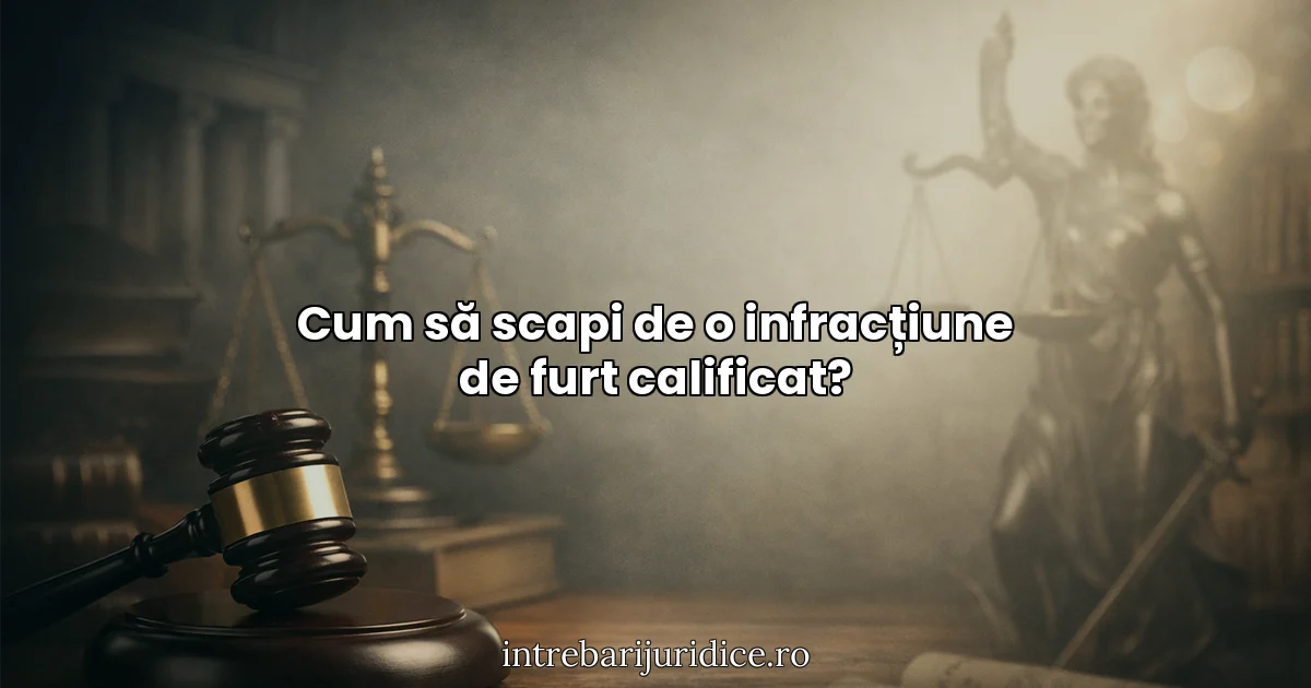 Cum să scapi de o infracțiune de furt calificat?