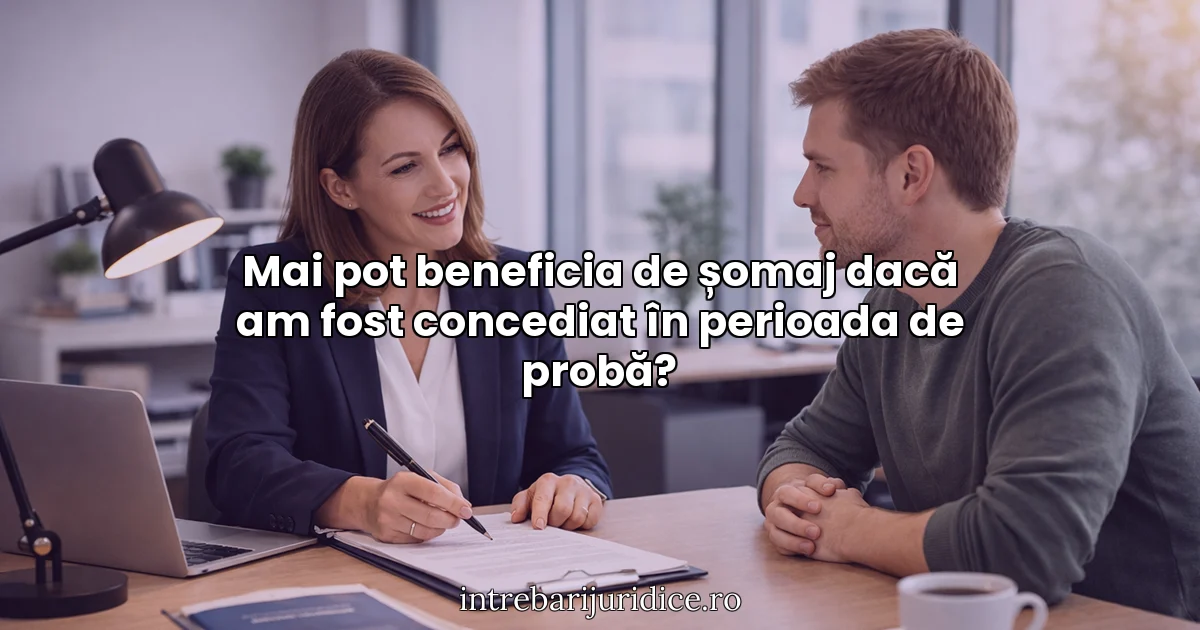 Mai pot beneficia de șomaj dacă am fost concediat în perioada de probă?