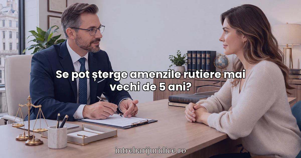 Se pot șterge amenzile rutiere mai vechi de 5 ani?