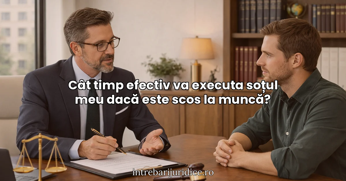 Cât timp efectiv va executa soțul meu dacă este scos la muncă?